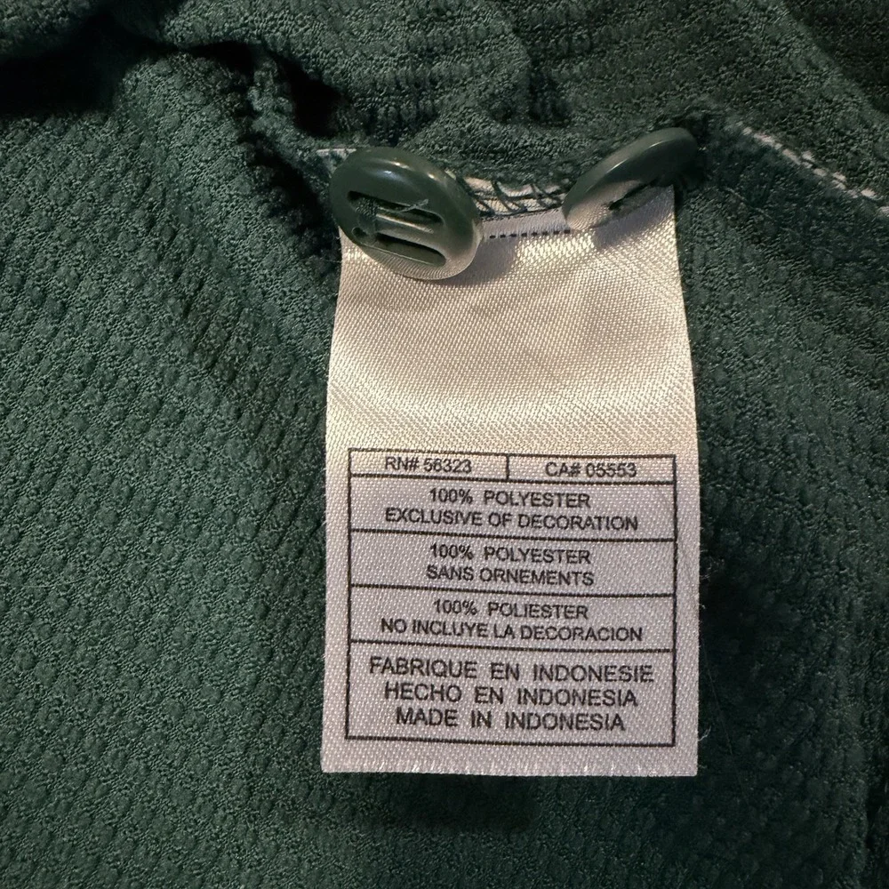 Nike Michigan State Polo Shirt Mens Xl Green Dri-Fit Spartans‎ SS Vtg Nike Team